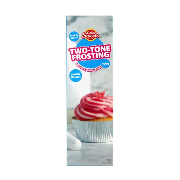 Dollar Sweets Two Tone Pink & White Frosting | 160g