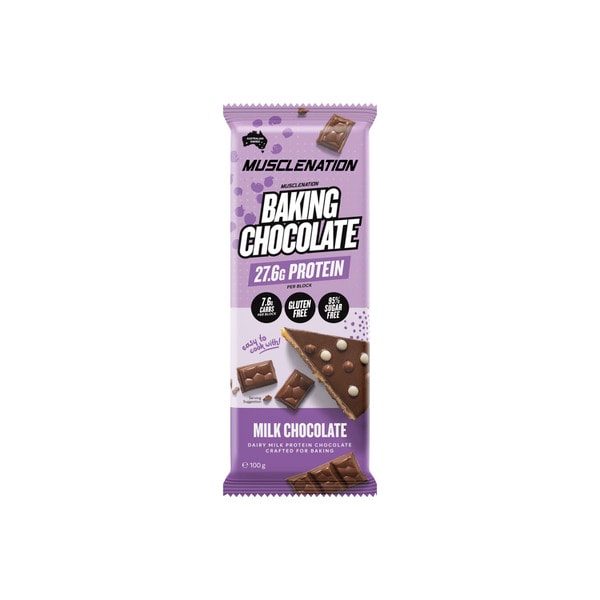 Muscle Nation Protein Baking Chocolate Block | 100g