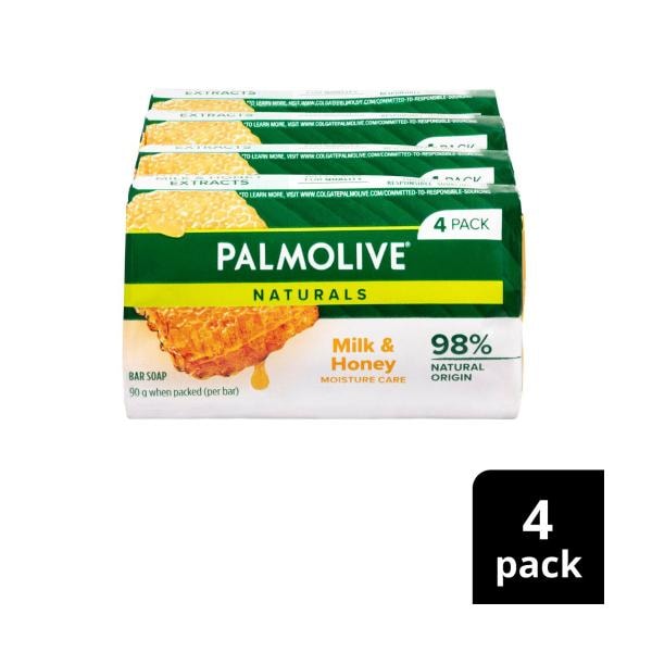 Palmolive Naturals Replenishing Milk & Honey Soap | 4 pack