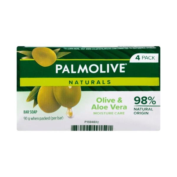Palmolive Naturals Aloe & Olive Soap | 4 pack