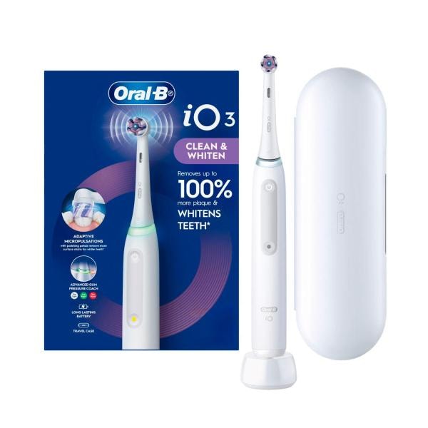 Oral B Io 3 Matte Black +1 Ultimate Clean Electric Toothbrush | 1 pack