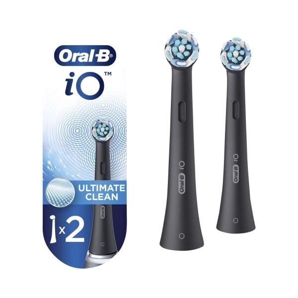 Oral B IO 3 Black Power Brush Refill | 2 pack