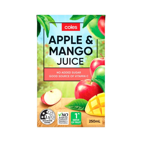 Coles Juice Apple & Mango 6pk | 6 pack
