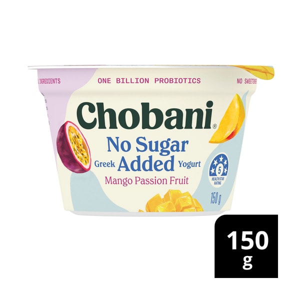 Chobani No Sugar Added Yogurt Mango Passionfruit | 150g