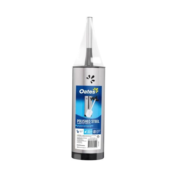 Oates Stainless Steel Toilet Brush Set | 1 each