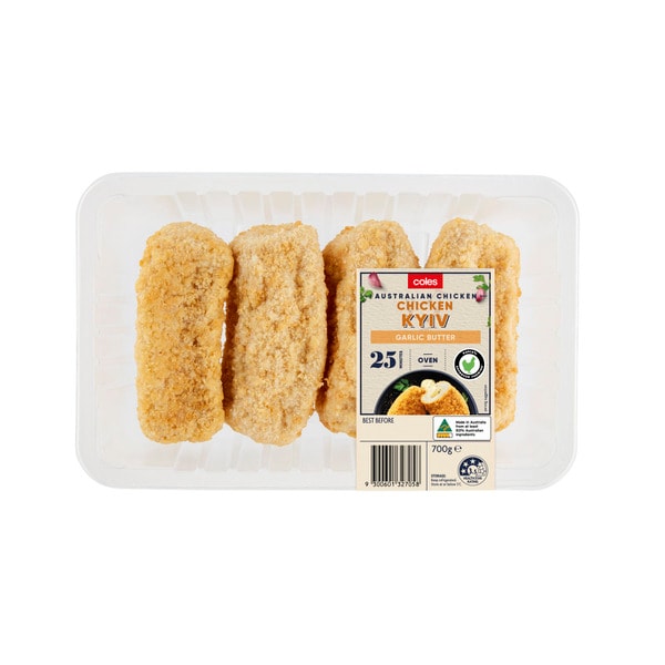 Coles RSPCA Approved Chicken Breast Kiev Garlic Butter  | 700g
