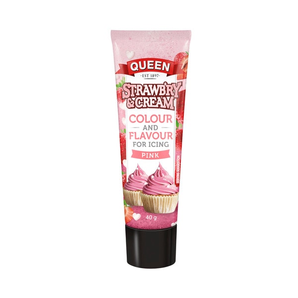 Queen Colour & Flavour For Icing Strawberry & Cream | 40g