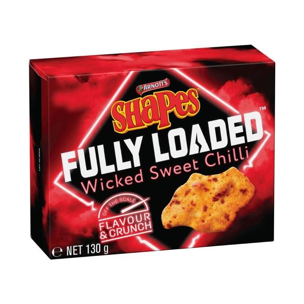 Arnott's Shapes Fully Loaded Crackers Sweet Chilli | 130g