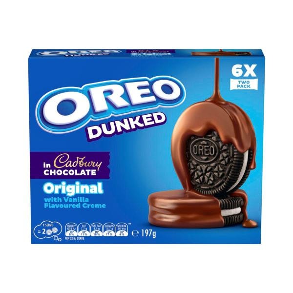 Oreo Original Dunked Cadbury Cookies  | 197g