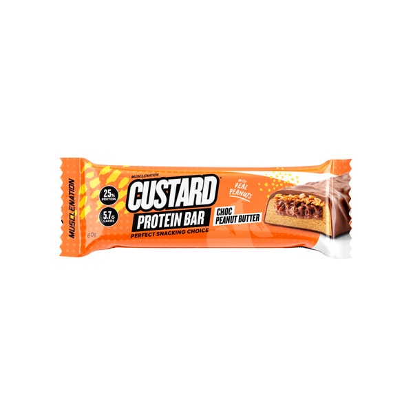Muscle Nation Custard Protein Bar Choc Peanut Butter | 60g