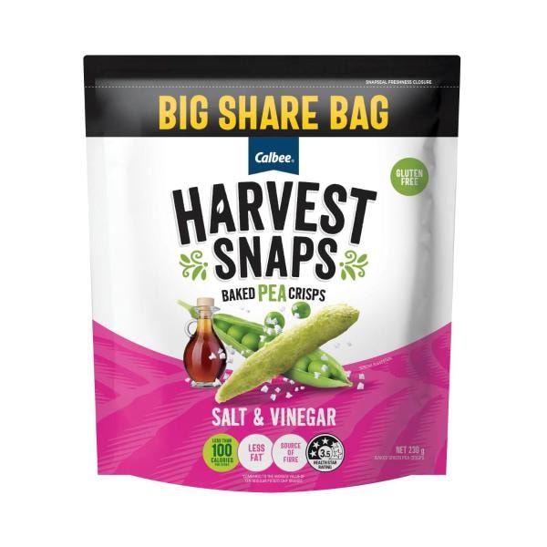 Harvest Snaps Pea Salt & Vinegar | 230g