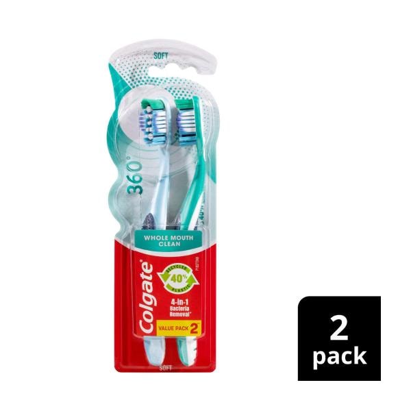 Colgate 360 Degree Value Pack Soft Toothbrush | 2 pack