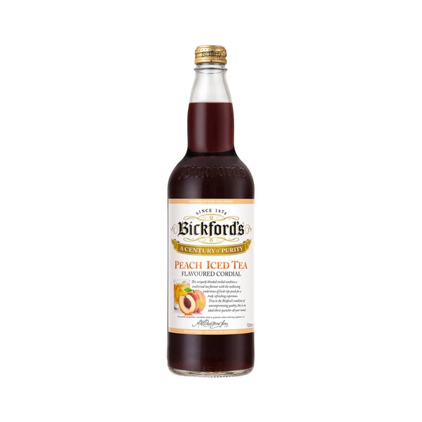Bickford's Peach Iced Tea Cordial  | 750mL