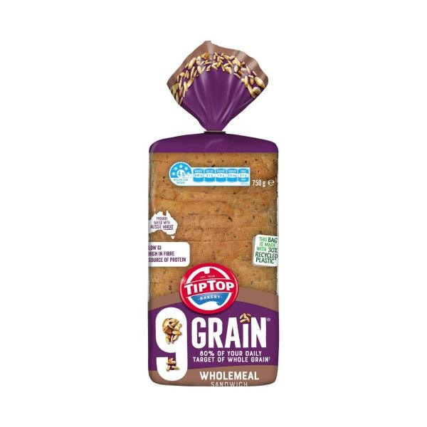 Tip Top 9 Grain Wholemeal Sandwich | 750g