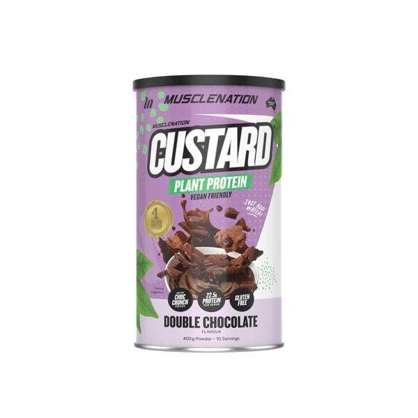 Muscle Nation Custard Plant Protein Powder Double Chocolate | 400g