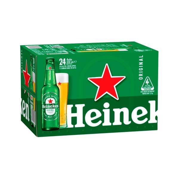 Heineken Bottle 330mL | 24 Pack