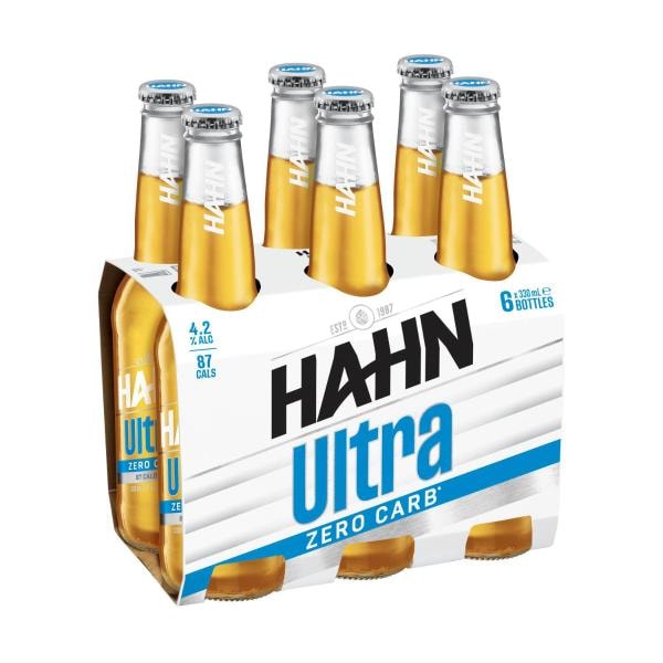 Hahn Ultra Low Carb Bottle 330mL | 6 Pack