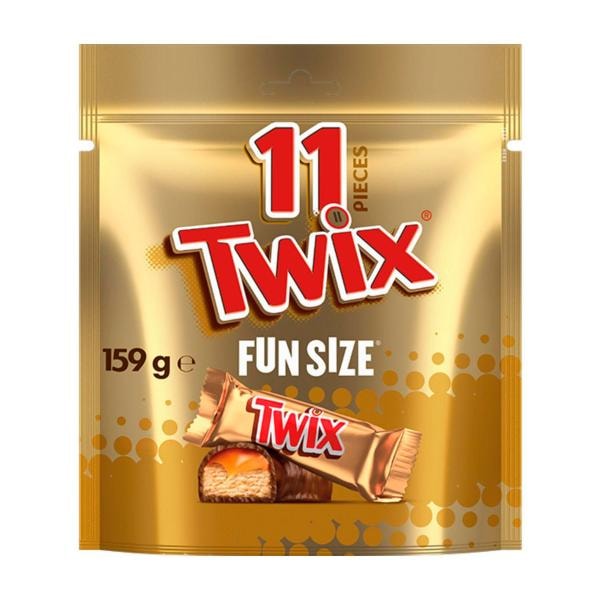 Twix Milk Chocolate Caramel Biscuit Party Share Bag 11 Pieces | 159g