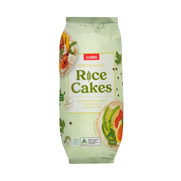 Coles Thin Rice Cakes Natural | 150g