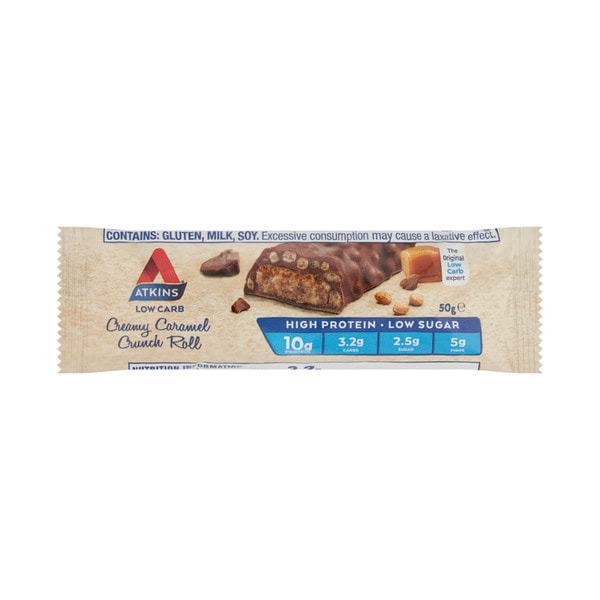 Atkins Low Carb Creamy Caramel Crunch Roll | 50g