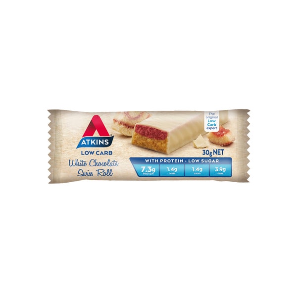 Atkins Low Carb  White Chocolate Swiss Roll | 30g