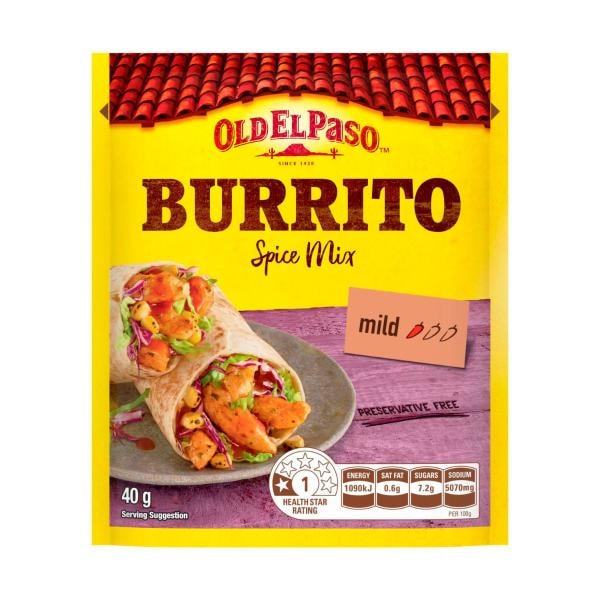 Old El Paso Spice Mix Burrito | 40g