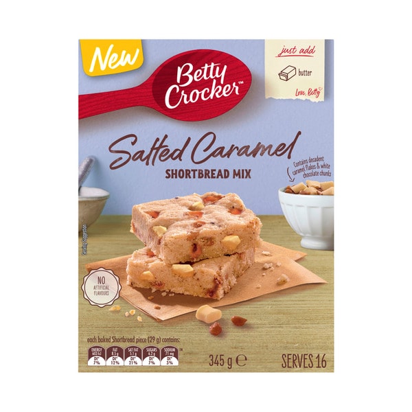 Betty Crocker Salted Caramel Shortbread Mix | 345g