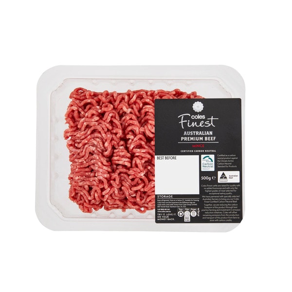 Coles Finest Carbon Neutral Beef Mince | 500g