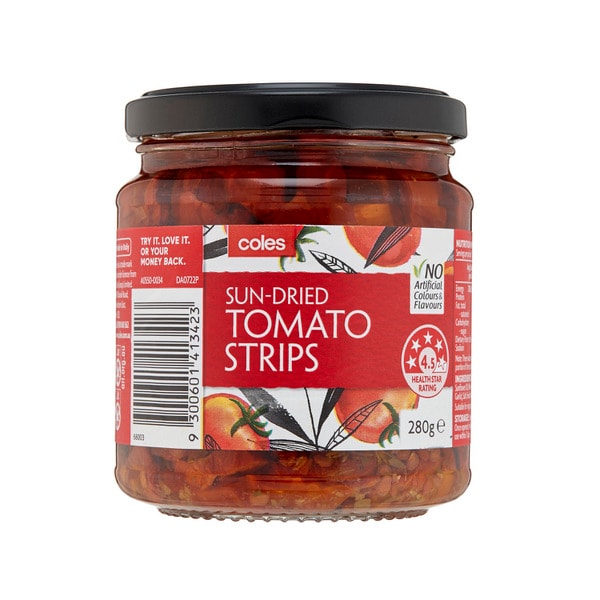 Coles Sun-Dried Tomato Strips | 280g