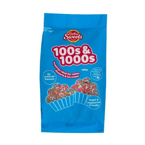 Dollar Sweets Topping 100s & 1000s | 190g