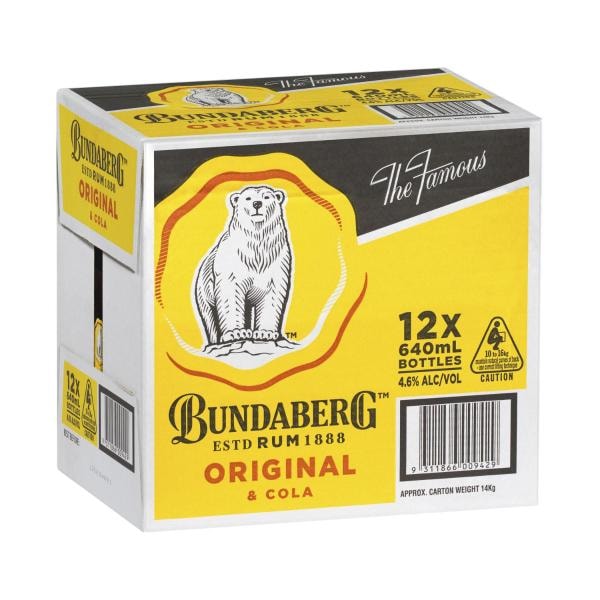Bundaberg Cola Bottle 640mL | 12 Pack