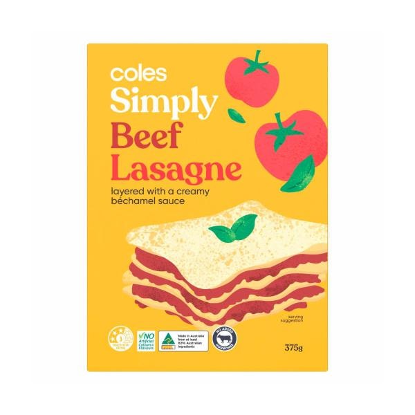 Coles Frozen Convenience Meal Beef Lasagne | 375g