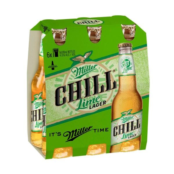Miller Chill Premium Bottle 330mL | 6 Pack