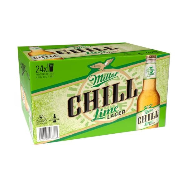 Miller Chill Premium Bottle 330mL | 24 Pack