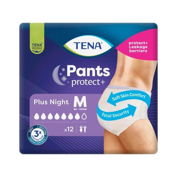 Tena Night Incotinence Pads Medium | 12 pack