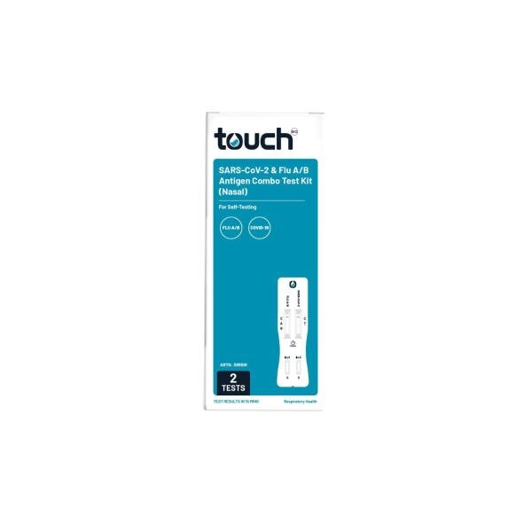 Touchbio 2 In1 Home Test Kit Influenza A & B Covid 19 | 2 pack