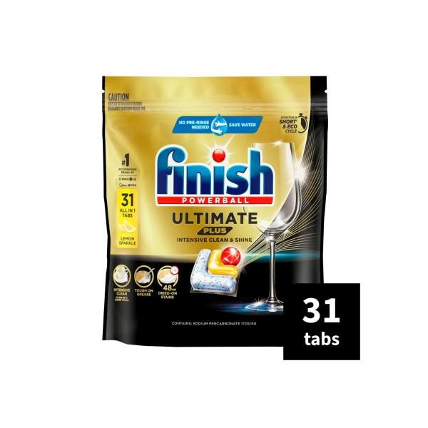 Finish Ultimate Plus All In 1 Lemon Sparkle | 31 pack