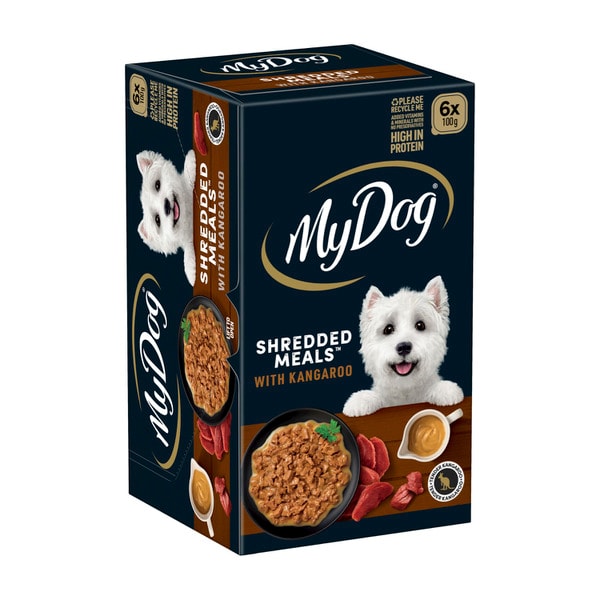 My Dog Shredded Meals Kangaroo Dog Food 6x100g | 6 pack
