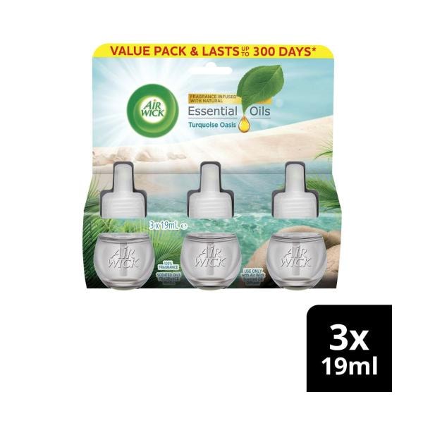 Air Wick Pure Turquoise Oasis Plug in Diffuser Refill | 3 pack
