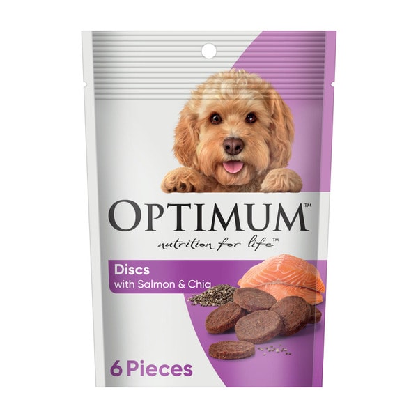 Optimum Dog Treat Cookies With Salmon & Chia | 6 pack