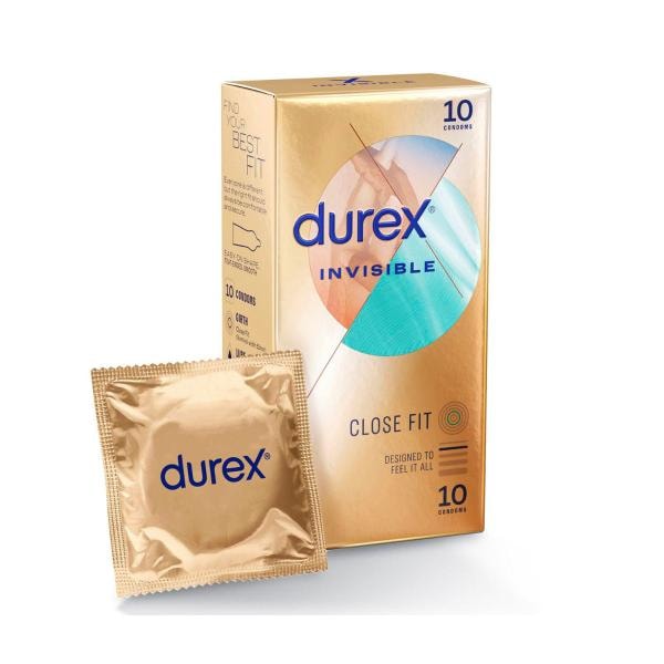 Durex Invisible Ultra Thin Closer Fit | 10 pack