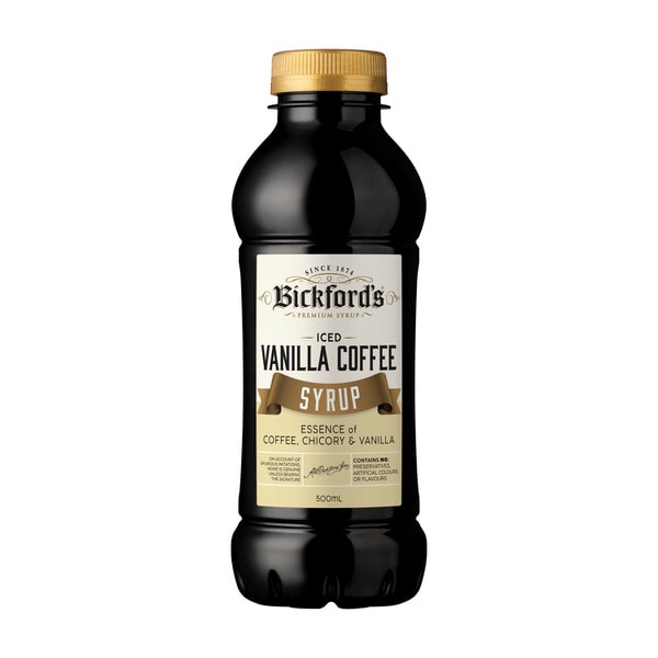 Bickfords Iced Coffee Vanilla Syrup | 500mL