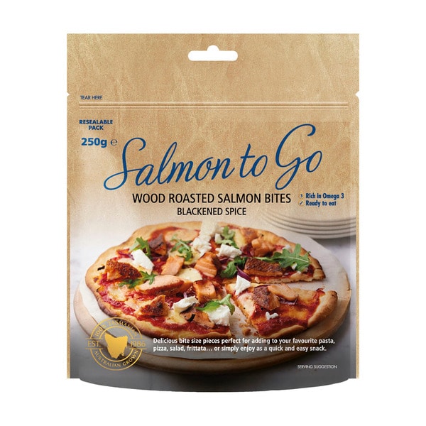 Huon Salmon To Go Deli Bites Blackened Spice | 250g