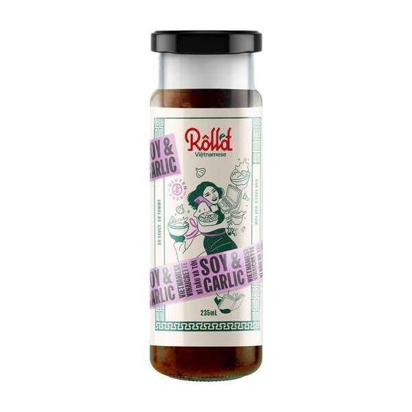 Roll'D Vinaigrette Soy & Garlic Finishing Sauce | 235mL