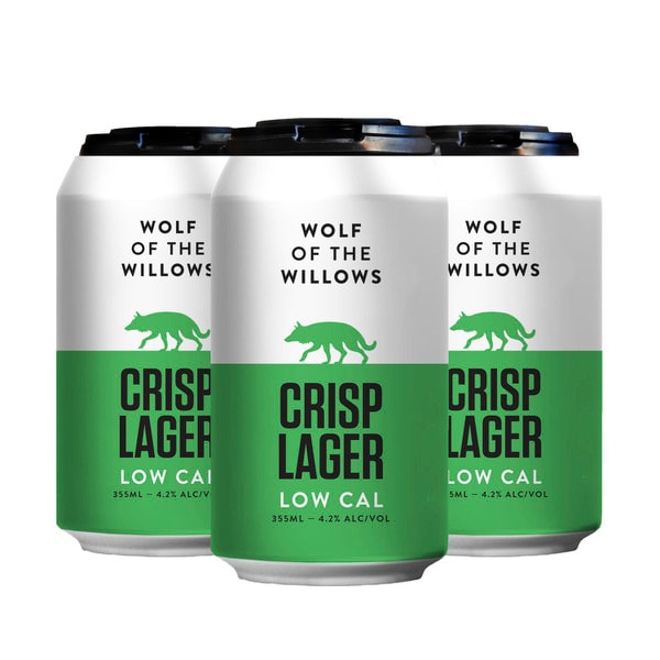 Wolf Of The Willows Crisp Lager Can 355mL | 4 Pack