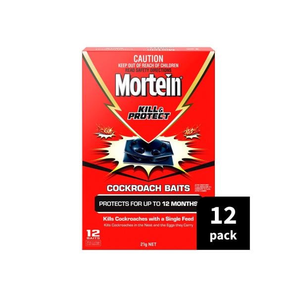 Mortein Kill & Protect Cockroach Baits | 12 pack