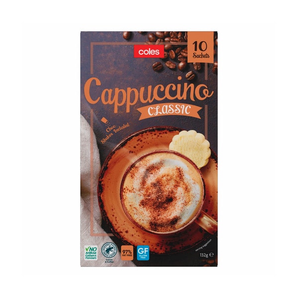Coles Coffee Cappuccino 132g | 10 Pack