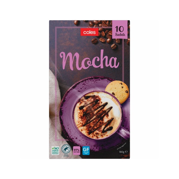 Coles Coffee Mocha 180g | 10 Pack