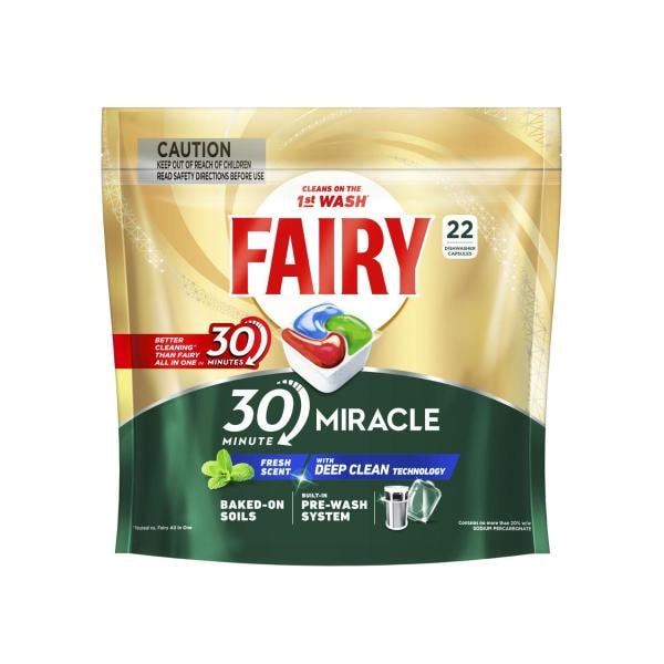 Fairy 30 Minute Miracle Clean Deep Clean | 22 pack