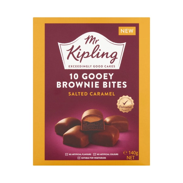 Mr Kipling Signature Choc Caramel Bites 10 Pack | 140g
